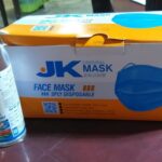 FACE MASK Box of 50 Pcs + Liquid Hand Sanitizer Spray 100ml